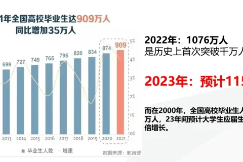 中国大学生的就业率，2023年应届毕业的大学生找工作难度有多大？