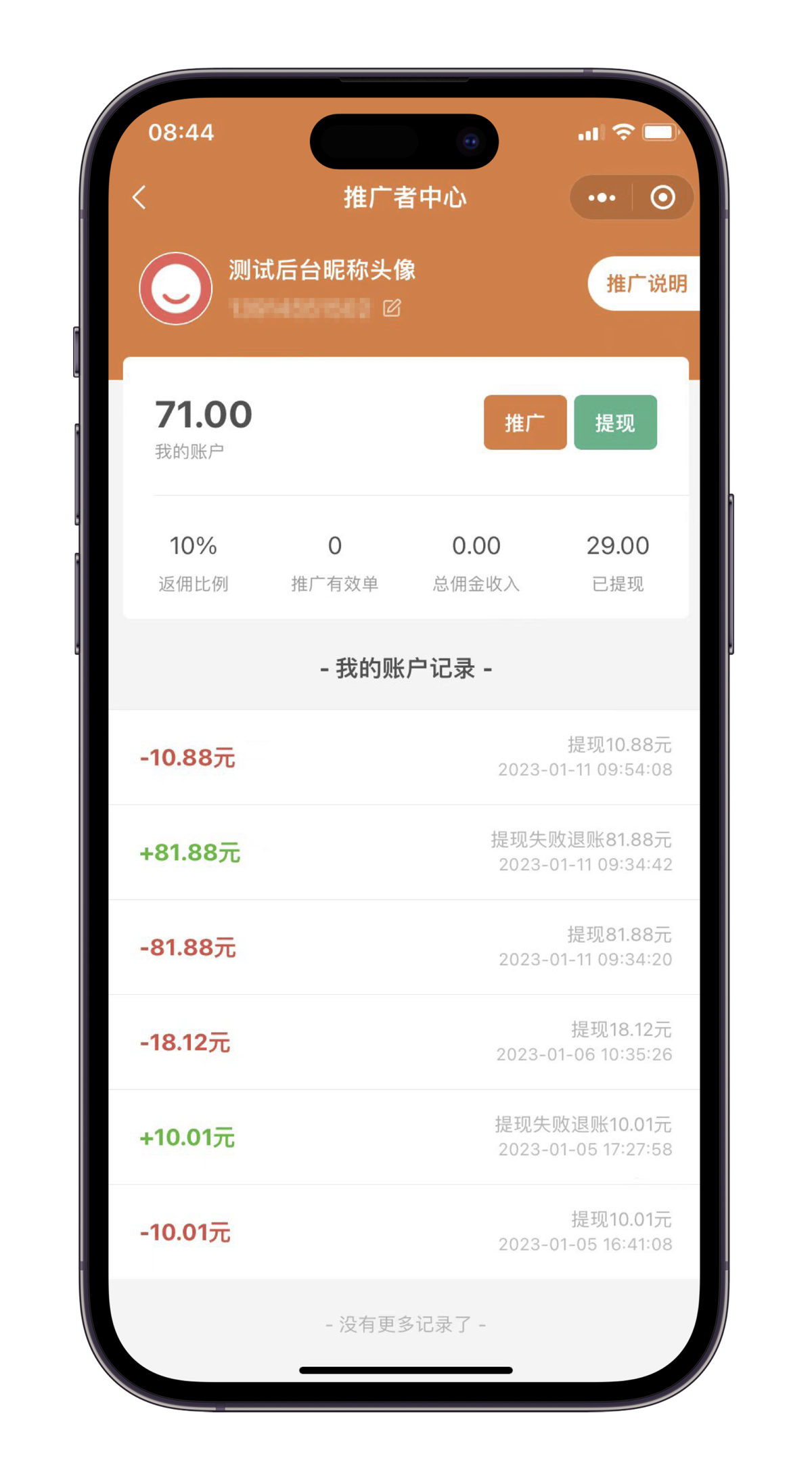 推广佣金