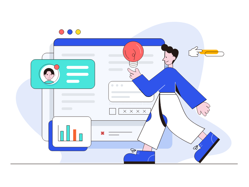 微科科技首页插画